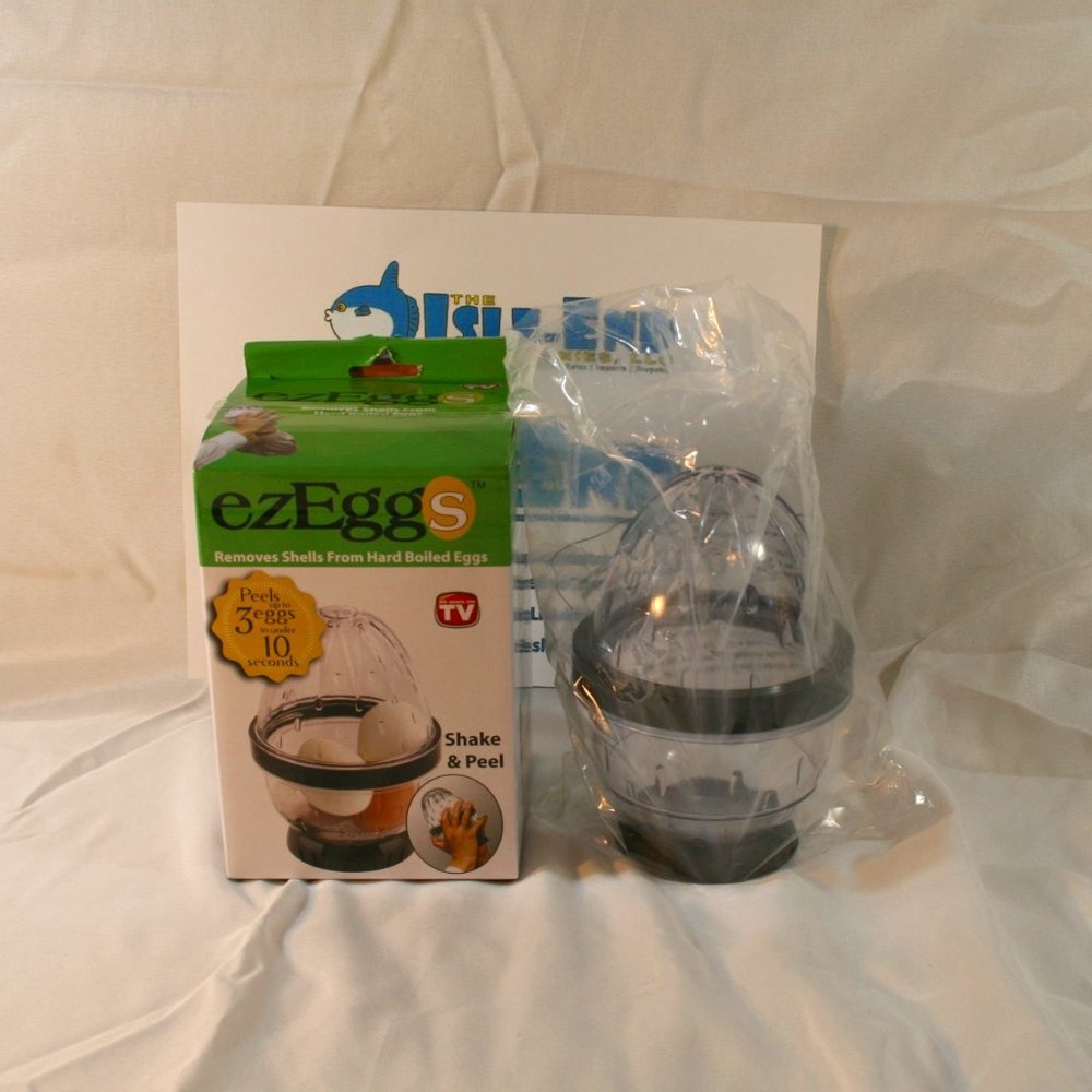 ezEggs Boiled Egg Peeler | Removes Shells From Egg